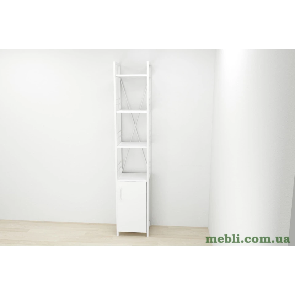 Етажерка 4/34 Ferrum-decor Серії Конект з тумбою 179x34x28 Білий ДСП