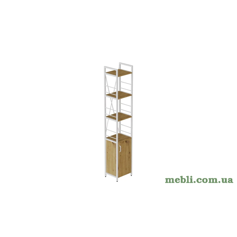 Етажерка 4/34 Ferrum-decor Серії Конект з тумбою 179x34x28 Білий ДСП Артизан