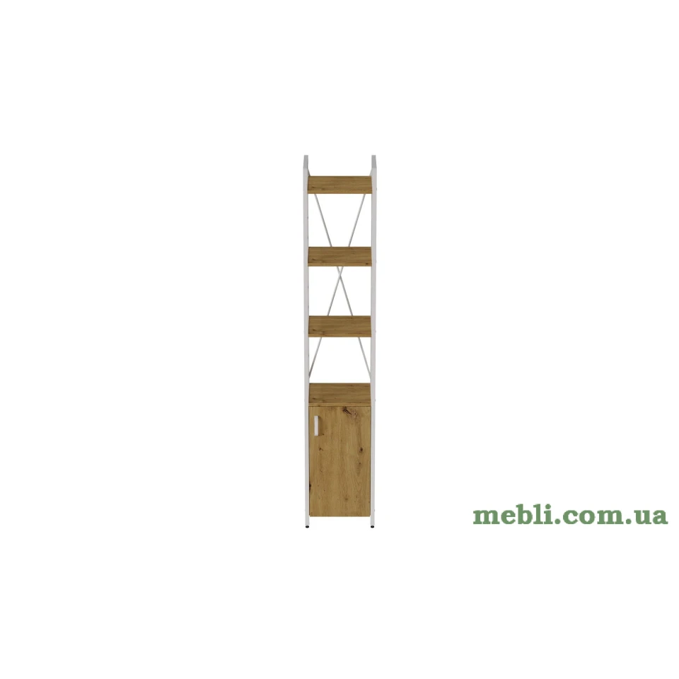 Етажерка 4/34 Ferrum-decor Серії Конект з тумбою 179x34x28 Білий ДСП Артизан