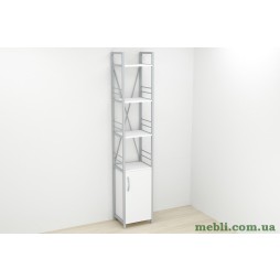 Етажерка 4/34 Ferrum-decor Серії Конект з тумбою 179x34x28 Сірий ДСП