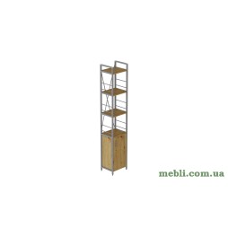 Етажерка 4/34 Ferrum-decor Серії Конект з тумбою 179x34x28 Сірий ДСП Артизан