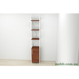 Етажерка 4/34 Ferrum-decor Серії Конект із тумбою 179x34x28 Білий ДСП Венге