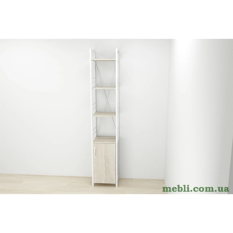 Етажерка 4/34 Ferrum-decor Серії Конект із тумбою 179x34x28 Білий ДСП Сонома