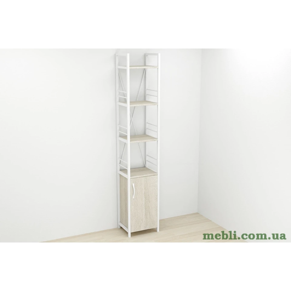 Етажерка 4/34 Ferrum-decor Серії Конект із тумбою 179x34x28 Білий ДСП Сонома