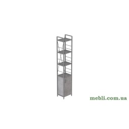 Етажерка 4/34 Ferrum-decor Серії Конект із тумбою 179x34x28 Сірий ДСП Бетон