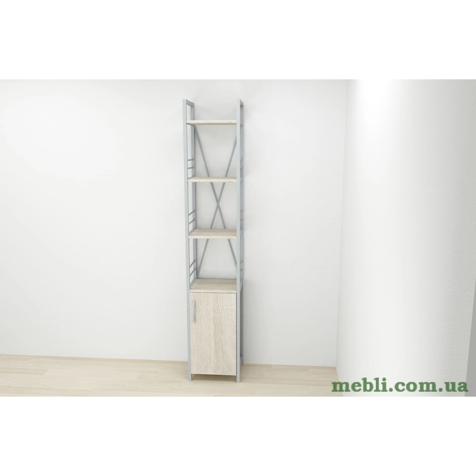 Етажерка 4/34 Ferrum-decor Серії Конект із тумбою 179x34x28 Сірий ДСП Сонома