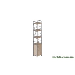 Етажерка 4/34 Серії Конект з тумбою 179x34x28 Сірий ДСП Дуб Сан-Марино