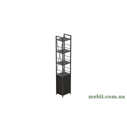 Етажерка 4/34 Серії Конект з тумбою 179x34x28 Чорний ДСП Сосна Кембра