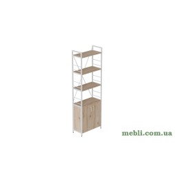 Етажерка 4/60 Ferrum-decor Серії Конект з тумбою 179x60x28 Білий ДСП Артизан