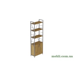 Етажерка 4/60 Ferrum-decor Серії Конект з тумбою 179x60x28 Сірий ДСП Артізан