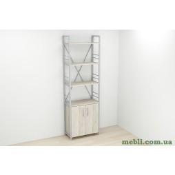 Етажерка 4/60 Ferrum-decor Серії Конект з тумбою 179x60x28 Сірий ДСП Сонома