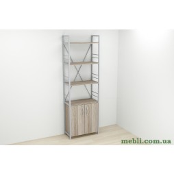 Етажерка 4/60 Ferrum-decor Серії Конект з тумбою 179x60x28 Сірий ДСП Сонома Трюфель