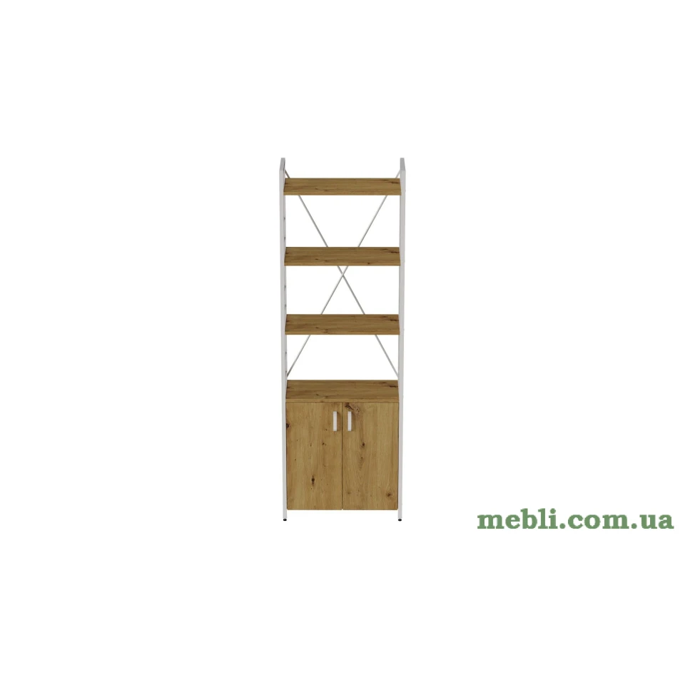 Етажерка 4/60 Ferrum-decor Серії Конект із тумбою 179x60x28 Білий ДСП Артизан