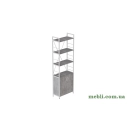Етажерка 4/60 Ferrum-decor Серії Конект із тумбою 179x60x28 Білий ДСП Бетон