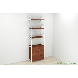 Етажерка 4/60 Ferrum-decor Серії Конект із тумбою 179x60x28 Білий ДСП Венге