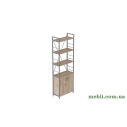 Етажерка 4/60 Серії Конект з тумбою 179x60x28 Сірий ДСП Дуб Сан-Марино