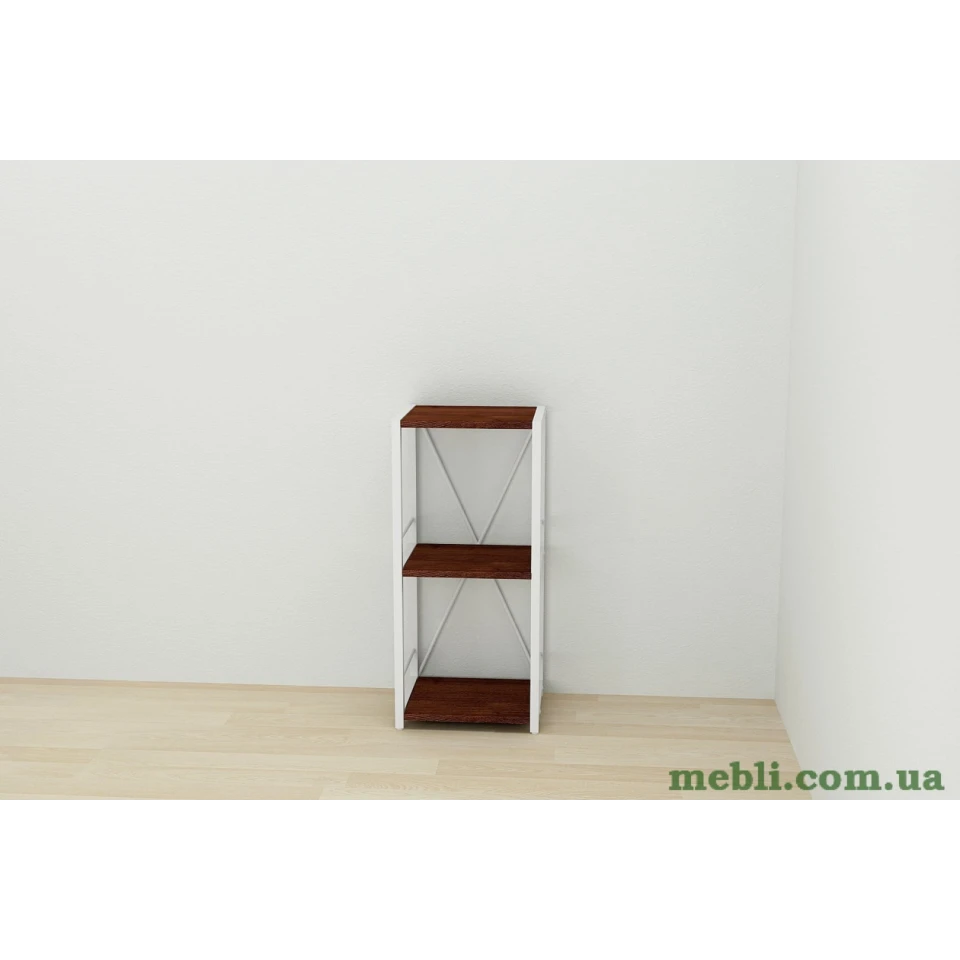 Етажерка 3/34 Ferrum-decor Серії Коннект 73x34x28 білий ДСП Венге 16мм
