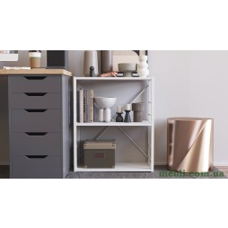 Етажерка 3/60 Ferrum-decor Серії Коннект 73x60x28 білий ДСП Білий 16мм