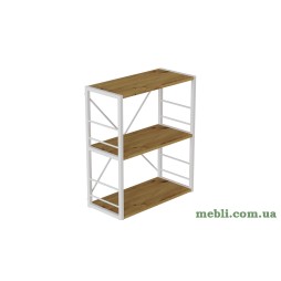 Етажерка 3/60 Ferrum-decor Серії Коннект 73x60x28 сірий ДСП Дуб Артизан 16мм