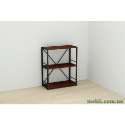 Етажерка 3/60 Ferrum-decor Серії Коннект 73x60x28 чорний ДСП Венге 16мм