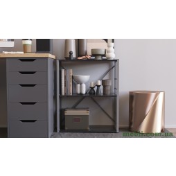 Етажерка 3/60 Серії Коннект 73x60x28 сірий ДСП Сосна Кембра 16мм