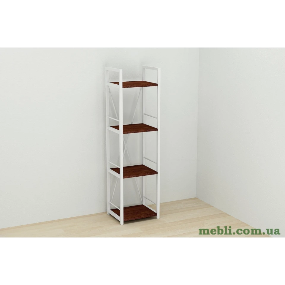 Етажерка 4/34 Ferrum-decor Серії Коннект 120x34x28 білий ДСП Венге 16мм