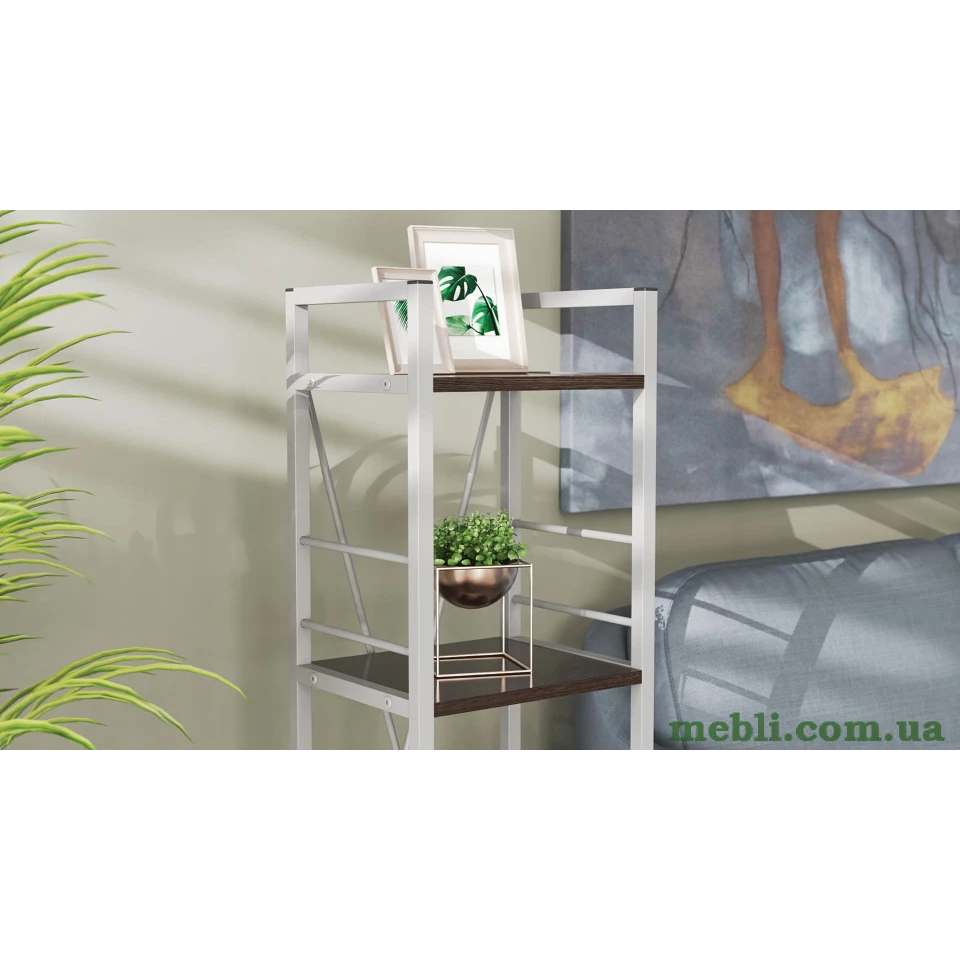 Етажерка 4/34 Ferrum-decor Серії Коннект 120x34x28 сірий ДСП Венге 16мм