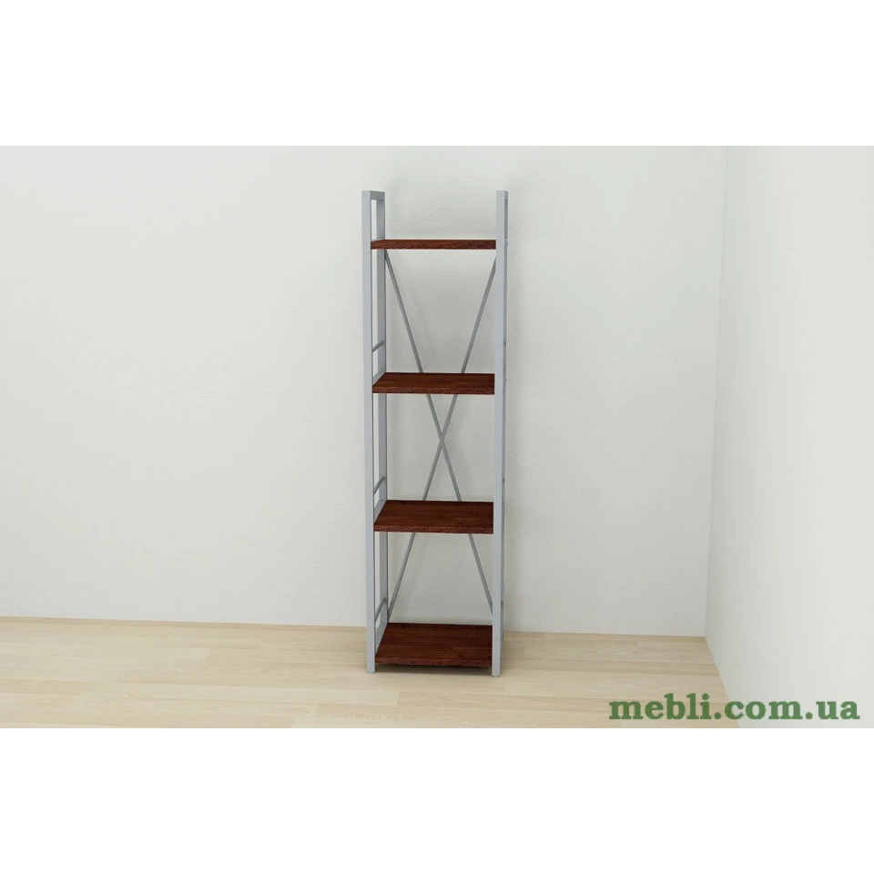 Етажерка 4/34 Ferrum-decor Серії Коннект 120x34x28 сірий ДСП Венге 16мм