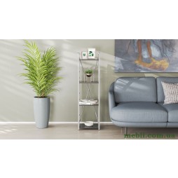 Етажерка 4/34 Серії Коннект 120x34x28 сірий ДСП Сосна Кембра 16мм