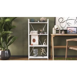 Етажерка 4/60 Ferrum-decor Серії Коннект 120x60x28 білий ДСП Білий 16мм