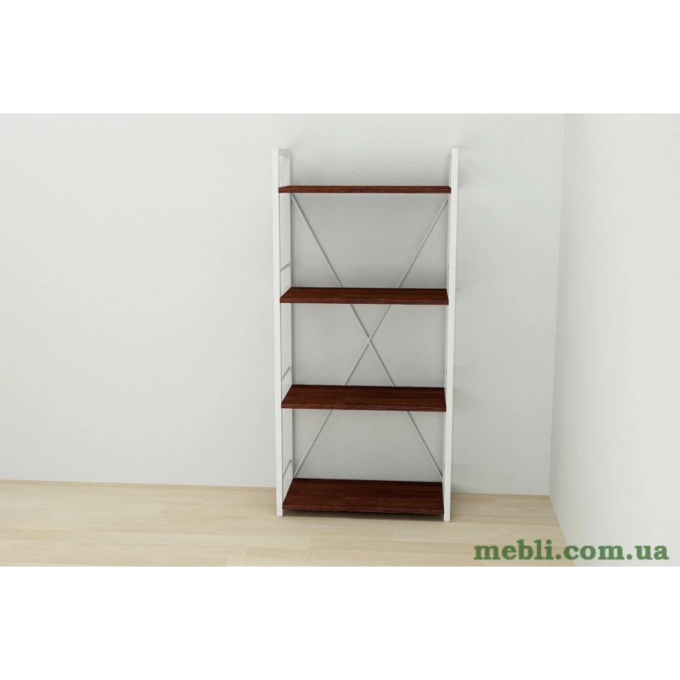 Етажерка 4/60 Ferrum-decor Серії Коннект 120x60x28 білий ДСП Венге 16мм
