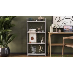 Етажерка 4/60 Ferrum-decor Серії Коннект 120x60x28 сірий ДСП Бетон 16мм