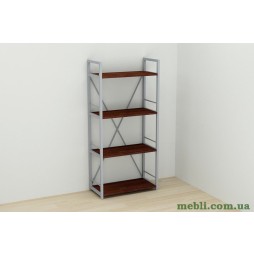 Етажерка 4/60 Ferrum-decor Серії Коннект 120x60x28 сірий ДСП Венге 16мм