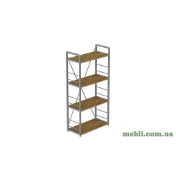 Етажерка 4/60 Ferrum-decor Серії Коннект 120x60x28 сірий ДСП Дуб Артизан 16мм