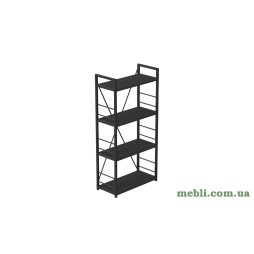 Етажерка 4/60 Серії Коннект 120x60x28 чорний ДСП Сосна Кембра 16мм