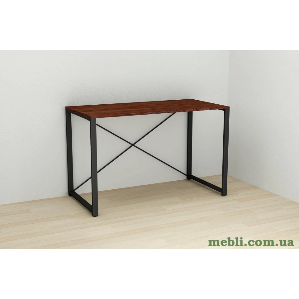 Письмовий стіл Ferrum-decor Серії Коннект 75x120x60 чорний ДСП Венге 16мм