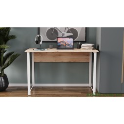 Комп'ютерний стіл Ferrum-decor Курт 75x100x70 білий ДСП Дуб Артізан 16мм