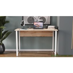 Комп'ютерний стіл Ferrum-decor Курт 75x100x70 білий ДСП Дуб Артізан 32мм