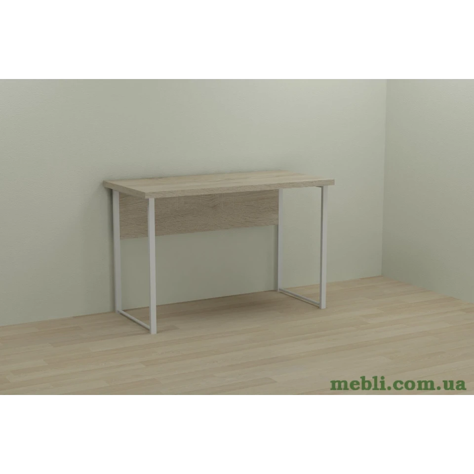 Комп'ютерний стіл Ferrum-decor Курт 75x100x70 білий ДСП Дуб Сонома 32мм