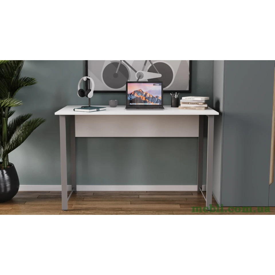 Комп'ютерний стіл Ferrum-decor Курт 75x100x70 сірий ДСП Білий 16мм