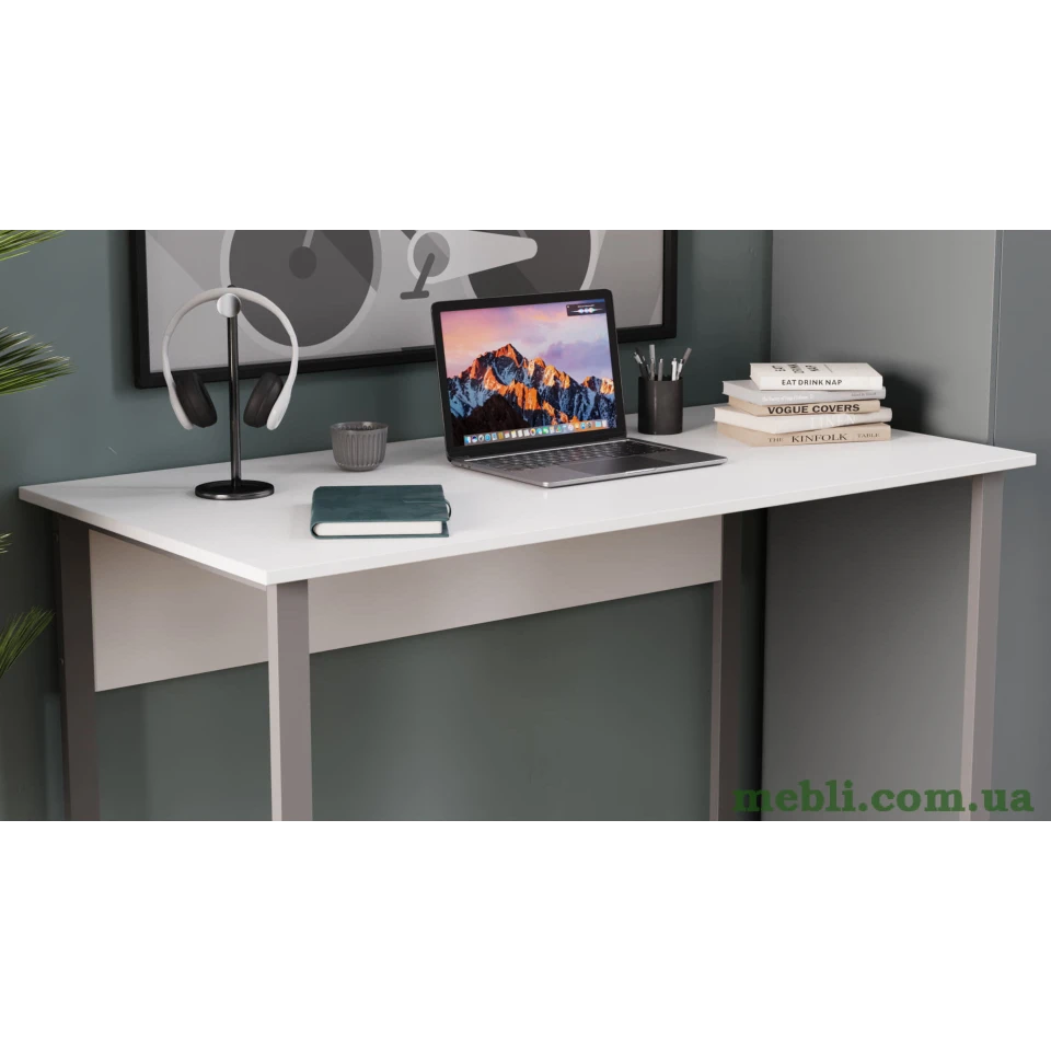 Комп'ютерний стіл Ferrum-decor Курт 75x100x70 сірий ДСП Білий 16мм