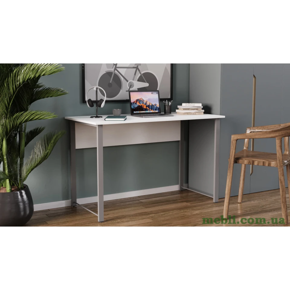 Комп'ютерний стіл Ferrum-decor Курт 75x100x70 сірий ДСП Білий 16мм