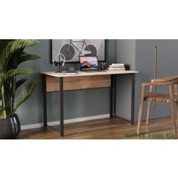 Комп'ютерний стіл Ferrum-decor Курт 75x100x70 чорний ДСП Дуб Артизан 16мм