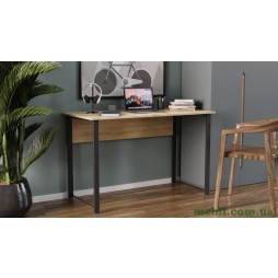 Комп'ютерний стіл Ferrum-decor Курт 75x100x70 чорний ДСП Дуб Сонома 16мм