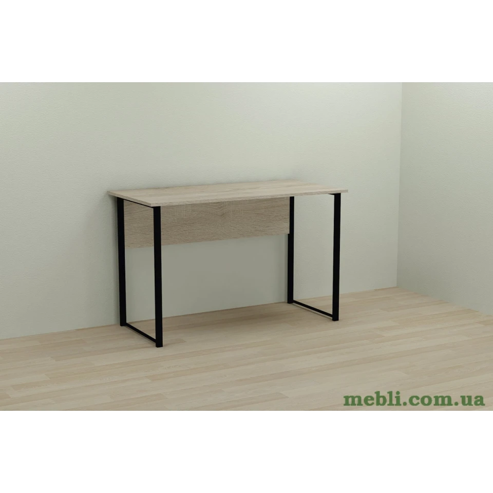 Комп'ютерний стіл Ferrum-decor Курт 75x100x70 чорний ДСП Дуб Сонома 16мм