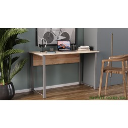 Комп'ютерний стіл Ferrum-decor Курт 75x120x60 сірий ДСП Дуб Артізан 16мм