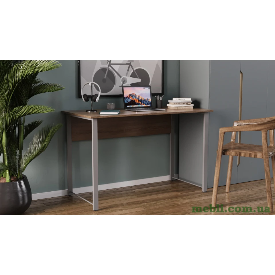 Комп'ютерний стіл Ferrum-decor Курт 75x120x60 сірий ДСП Дуб Сонома Труфель 16мм