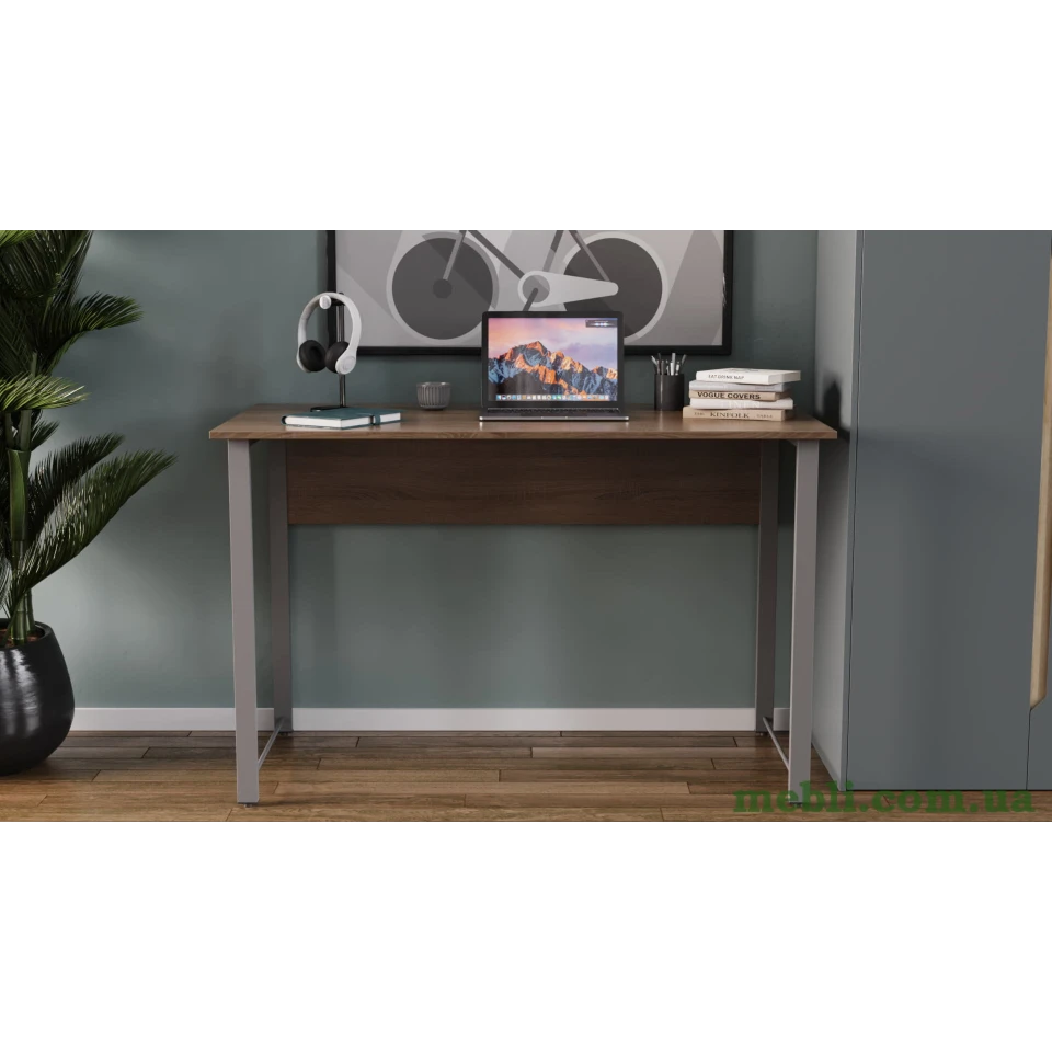 Комп'ютерний стіл Ferrum-decor Курт 75x120x60 сірий ДСП Дуб Сонома Труфель 16мм
