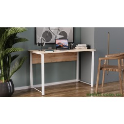 Комп'ютерний стіл Ferrum-decor Курт 75x120x70 білий ДСП Дуб Артізан 16мм