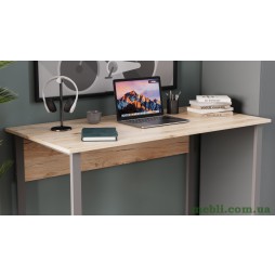 Комп'ютерний стіл Ferrum-decor Курт 75x120x70 сірий ДСП Дуб Артізан 16мм